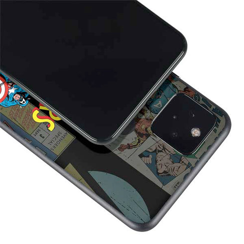 Marvel Classic Comics Avengers Assemble Google Pixel 4a 5G Skin